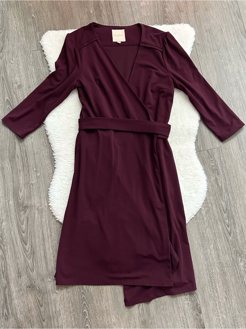 ModCloth Elegant Burgundy Wrap Dress